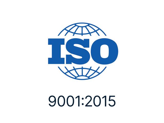 ISO certificate 9001:2015