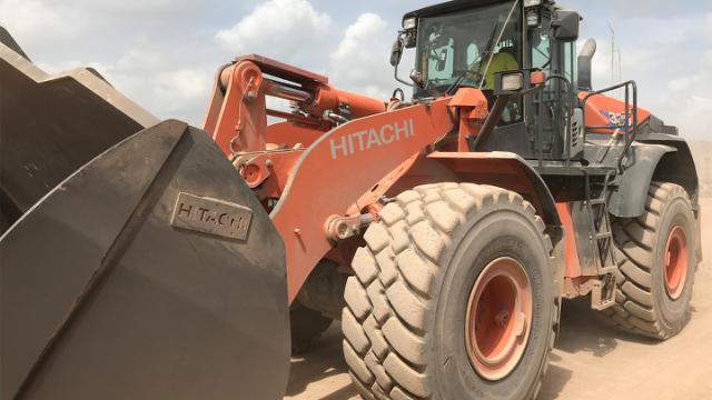 Customized wheel loader buckets manufactured for Hitachi Construction Machinery (Europe)