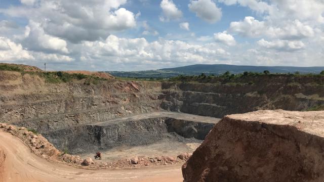 calcium and dolomite quarry in Poland